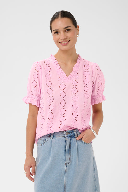 KA Dona Blouse - pink frosting