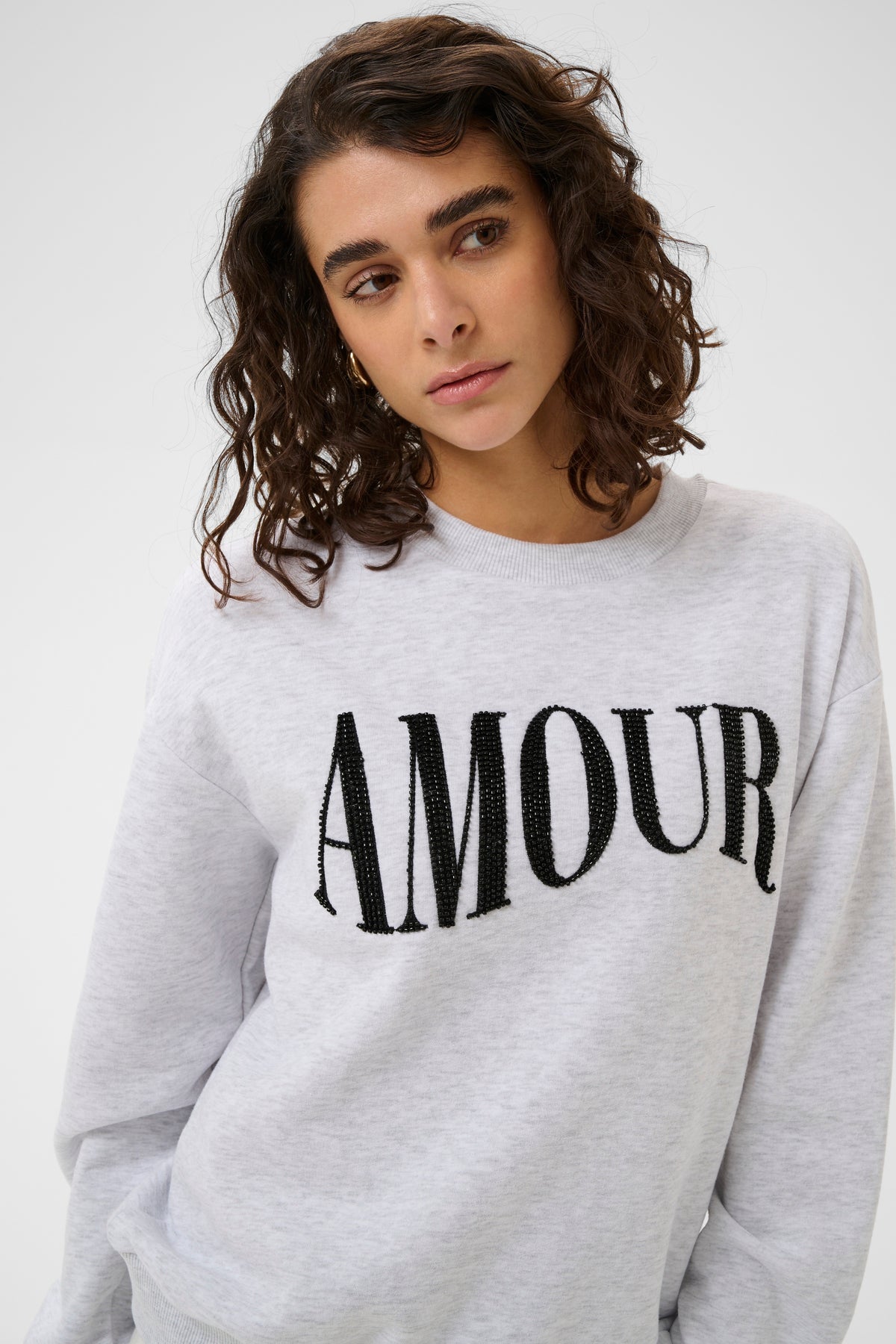KA Melody Sweatshirt - light grey melange