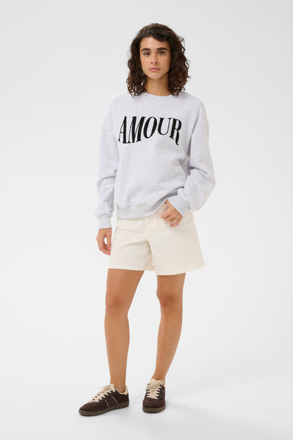 KA Melody Sweatshirt - light grey melange