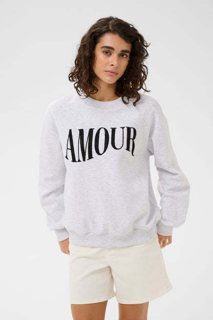 KA Melody Sweatshirt - light grey melange