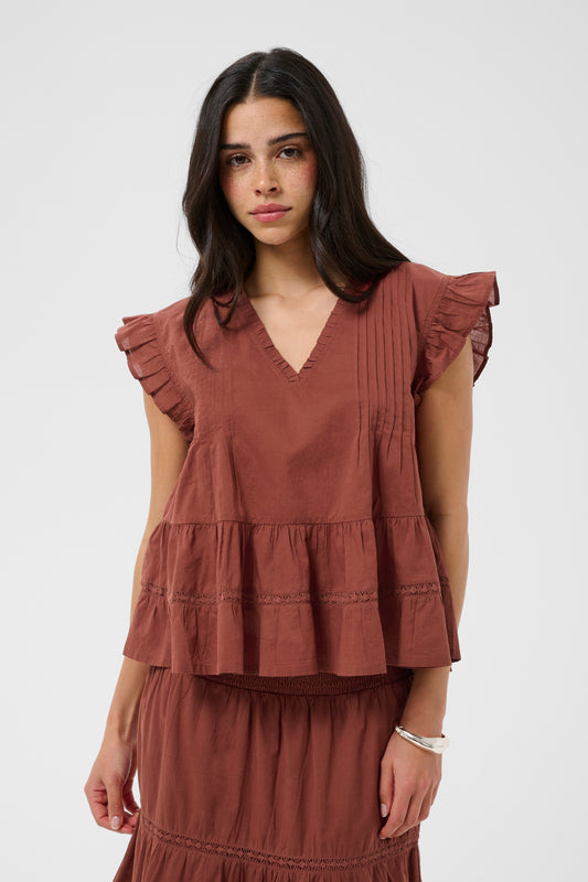 KA Valerie Top - henna farvet