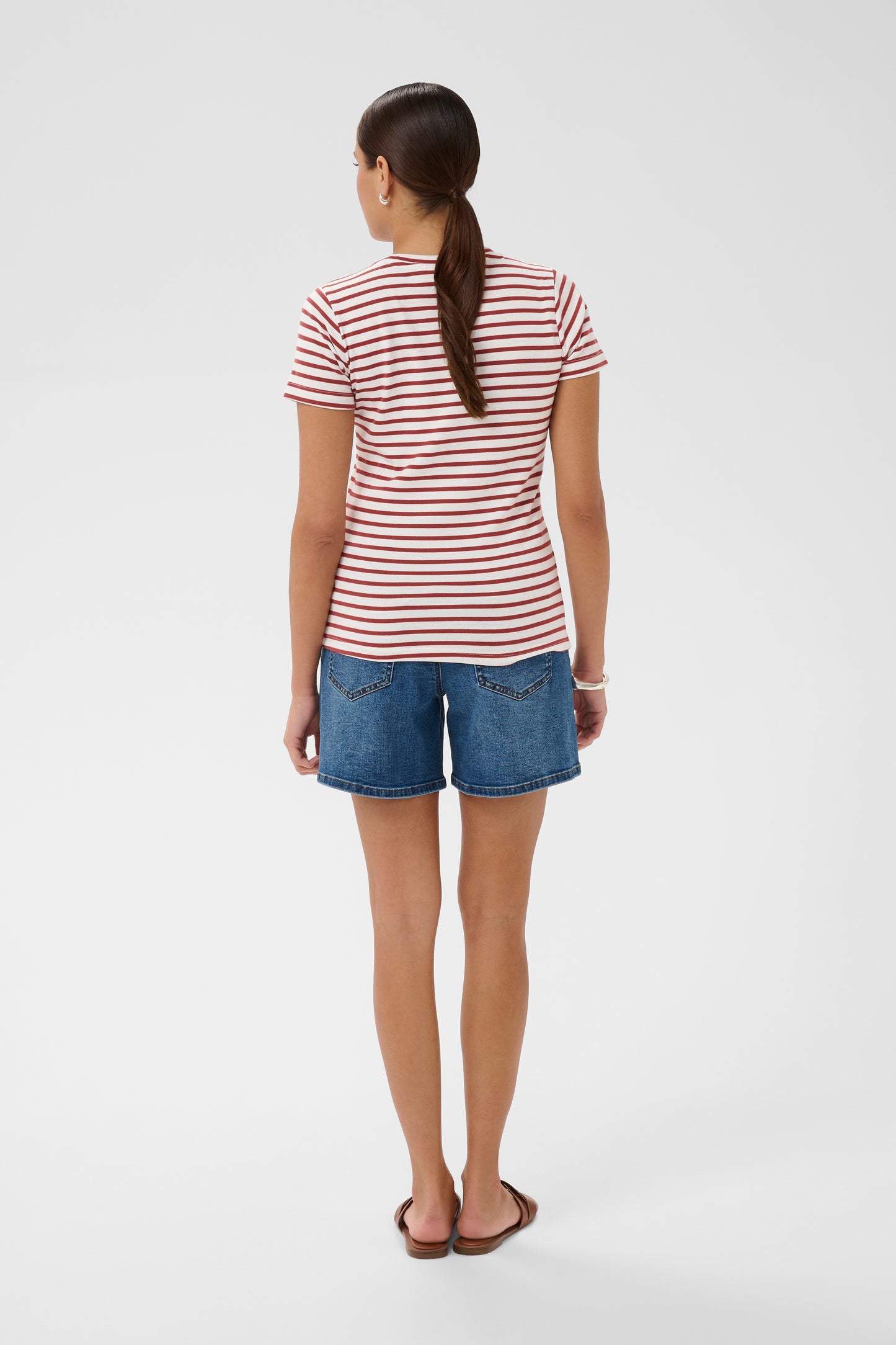 KA Liddy Flower T-shirt - chalk/henna