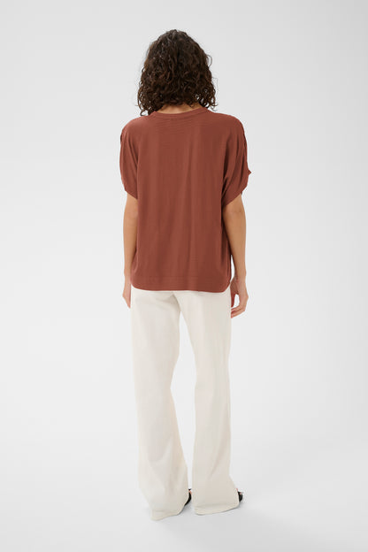 KA Gina Blouse - henna farvet