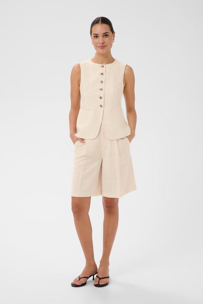 KA Annetta hw hør shorts - beige