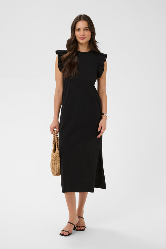 KA Celina Flounce Dress - black