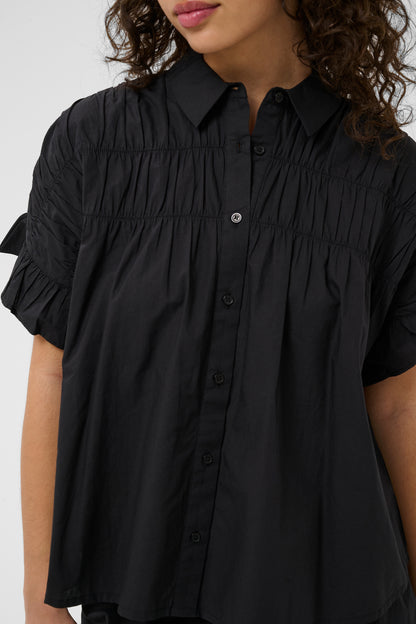 KA Verdina Flouncce Shirt - black