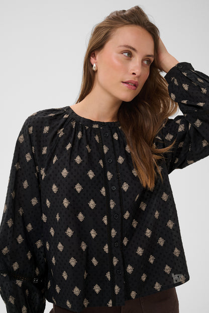 KA Wila Shirt - black gray vintage