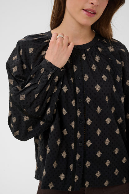 KA Wila Shirt - black gray vintage