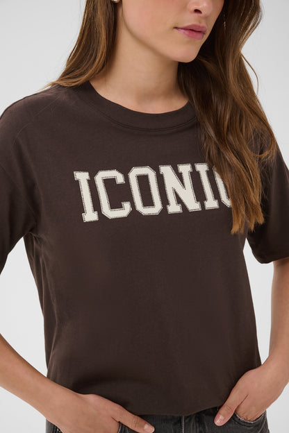 KA Alba T-shirt - Coffee Bean m/print