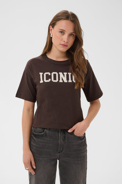 KA Alba T-shirt - Coffee Bean m/print