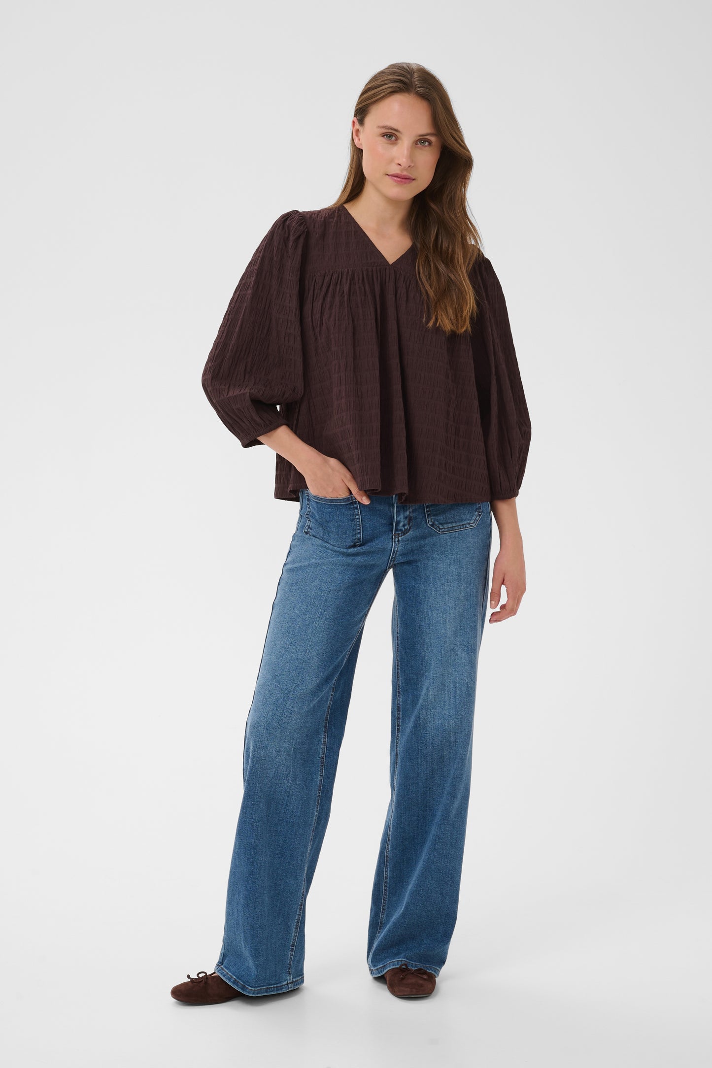 KA Missie Blouse - brun