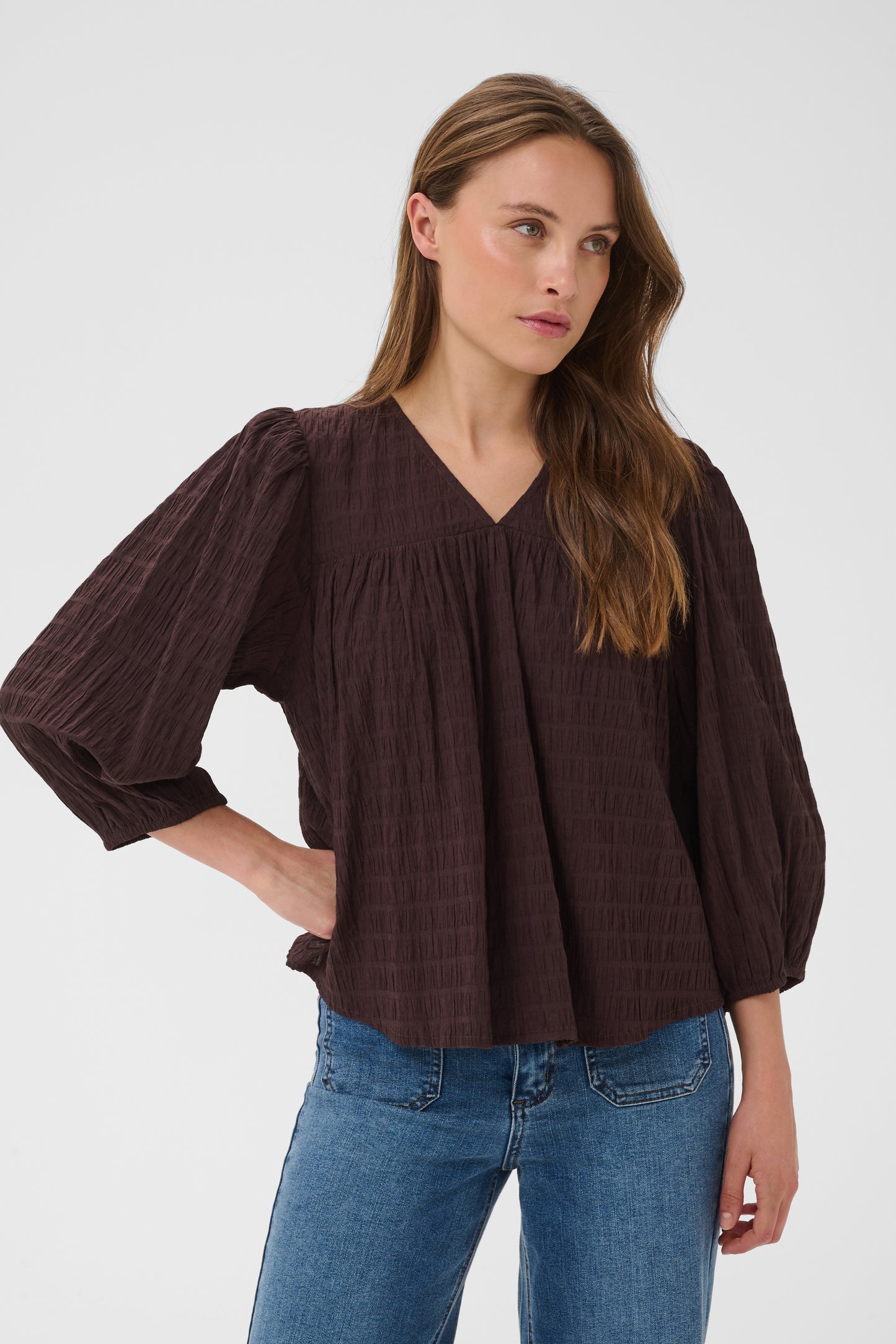 KA Missie Blouse - brun