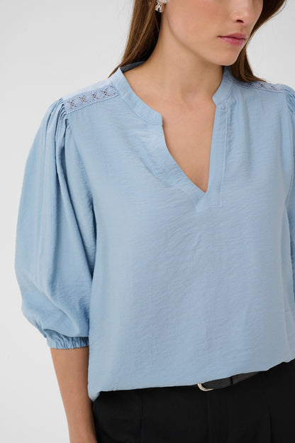 KA Alberta Blouse - blue fog