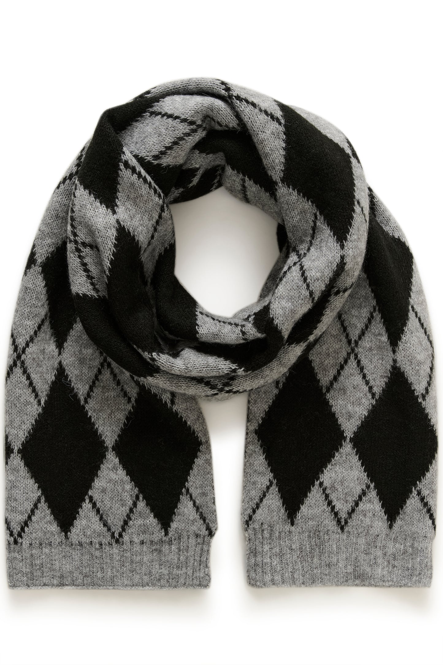 KA Harlekin Scarf - dark grey melange