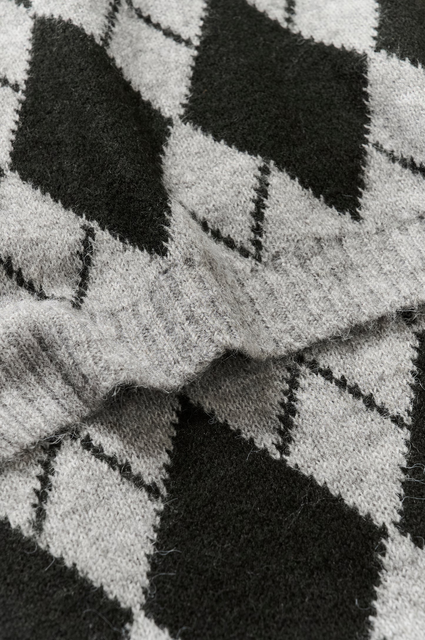 KA Harlekin Scarf - dark grey melange