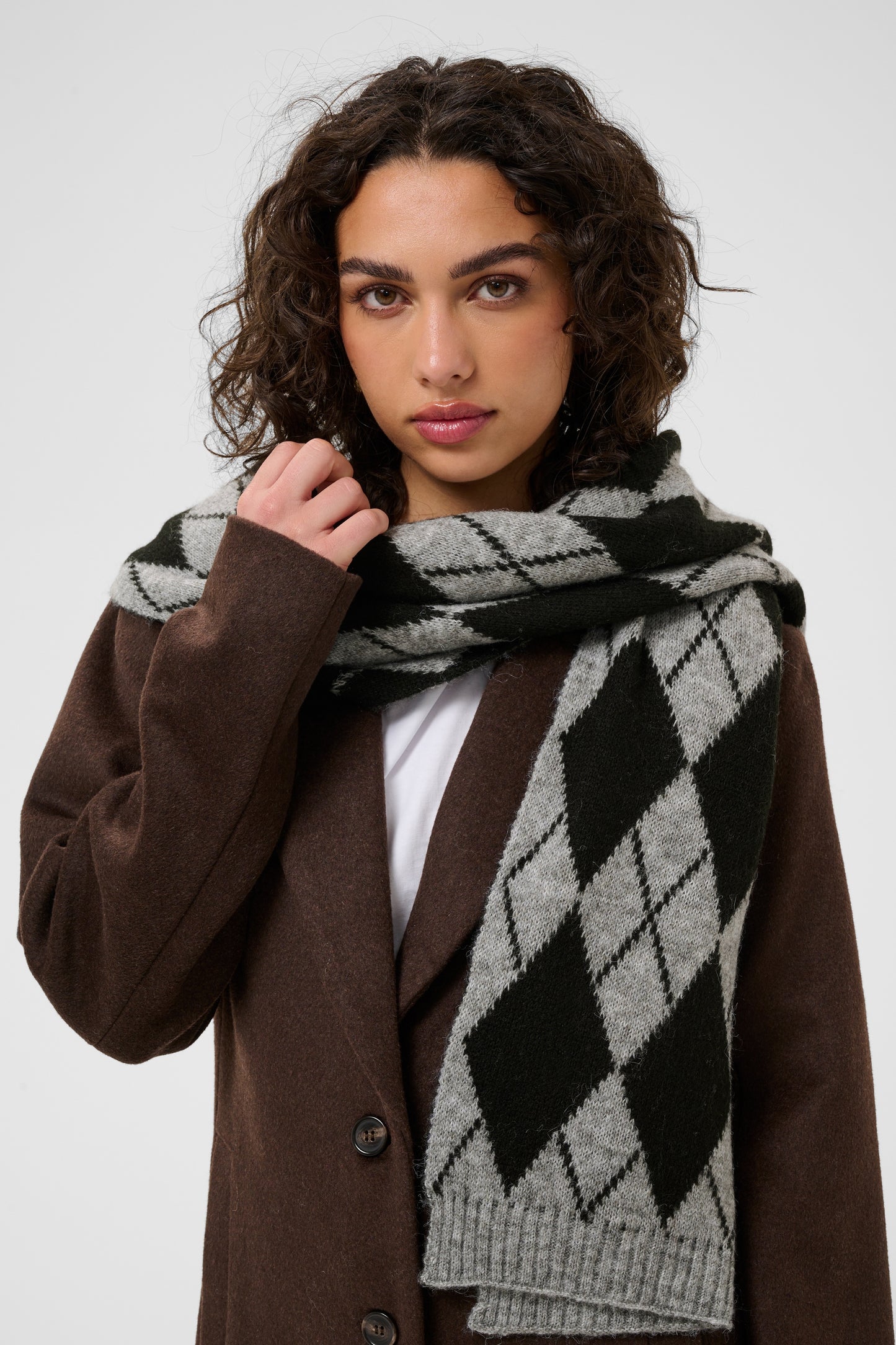 KA Harlekin Scarf - dark grey melange