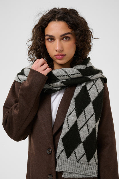 KA Harlekin Scarf - dark grey melange