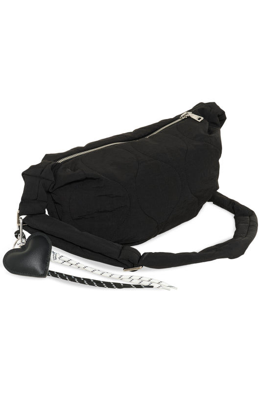KA Jennis Quiltet Bag - sort m/keyhanger detalje