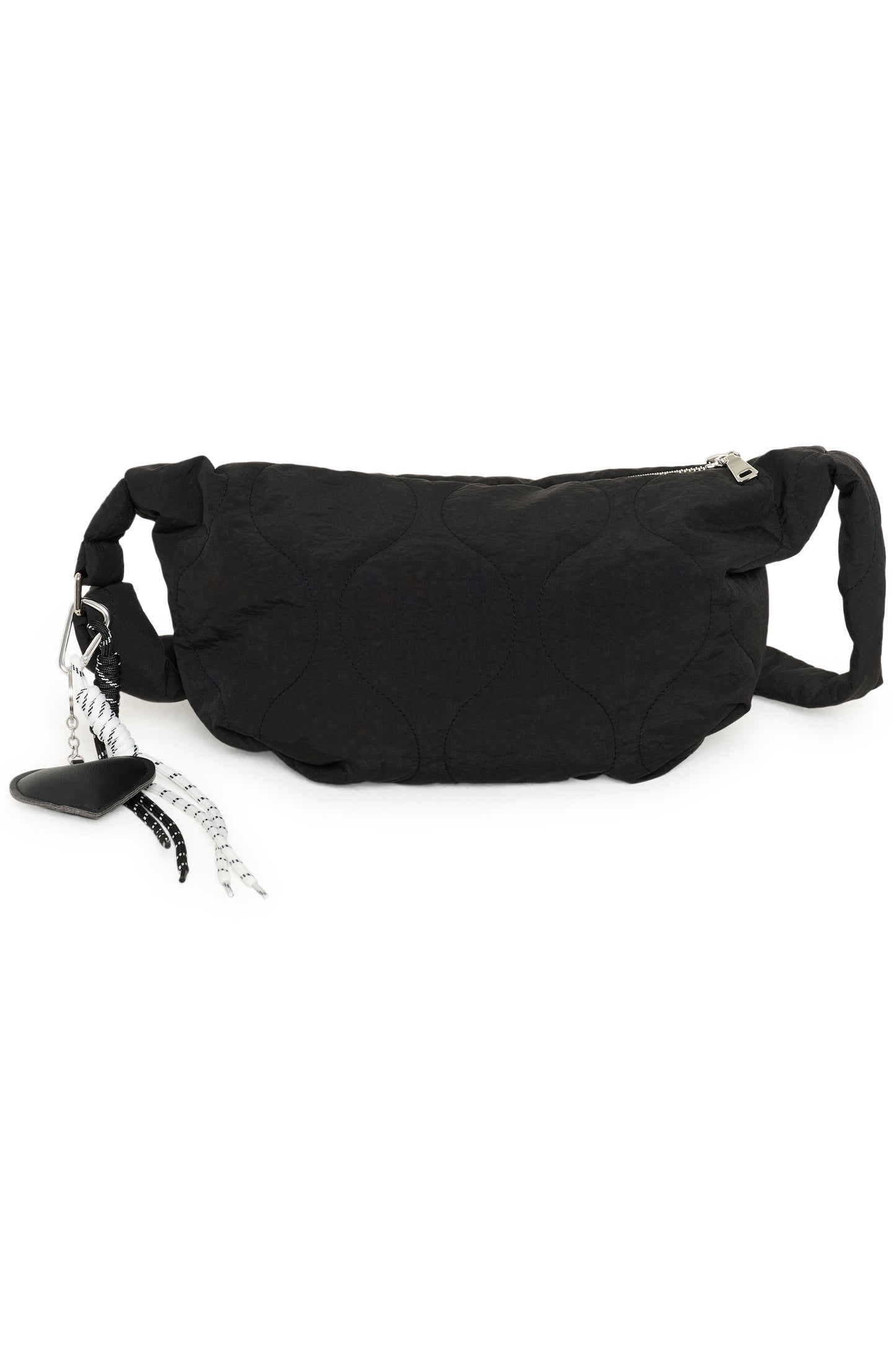 KA Jennis Quiltet Bag - sort m/keyhanger detalje