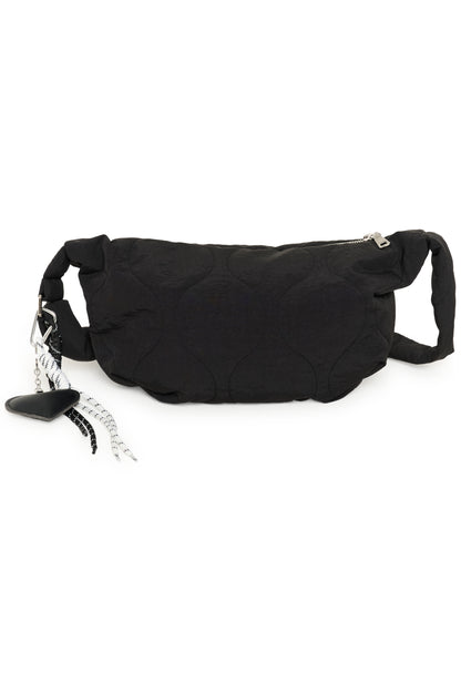KA Jennis Quiltet Bag - sort m/keyhanger detalje