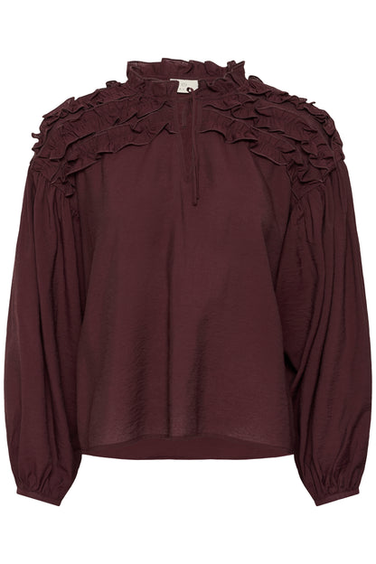 KA Nicole Blouse m/lange ærmer - fudge