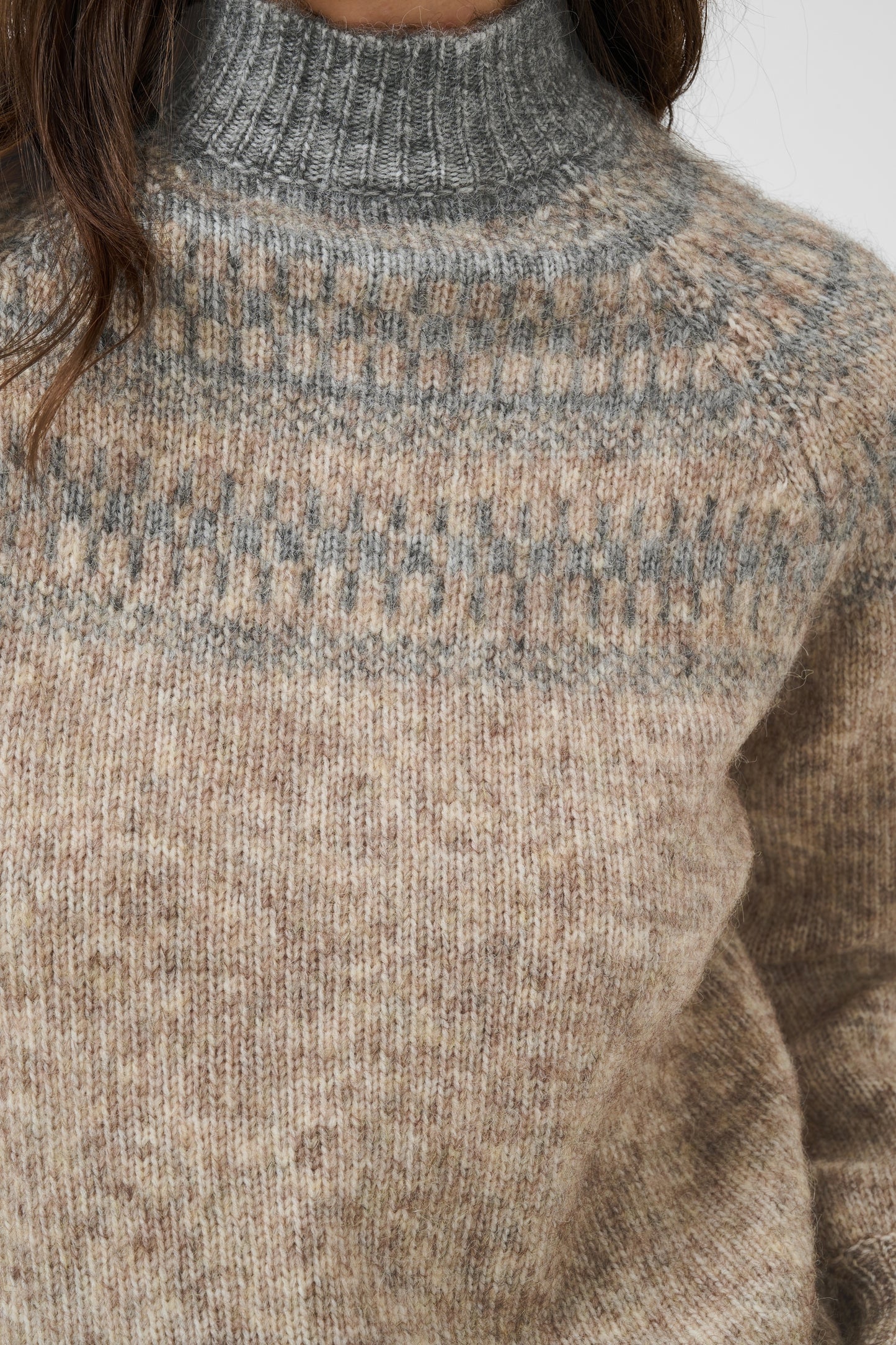 KA Gerda Pullover Knit - brown melange