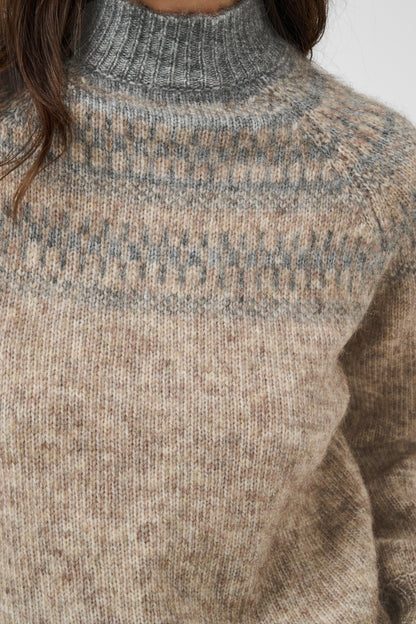 KA Gerda Pullover Knit - brown melange