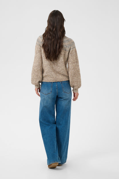 KA Gerda Pullover Knit - brown melange