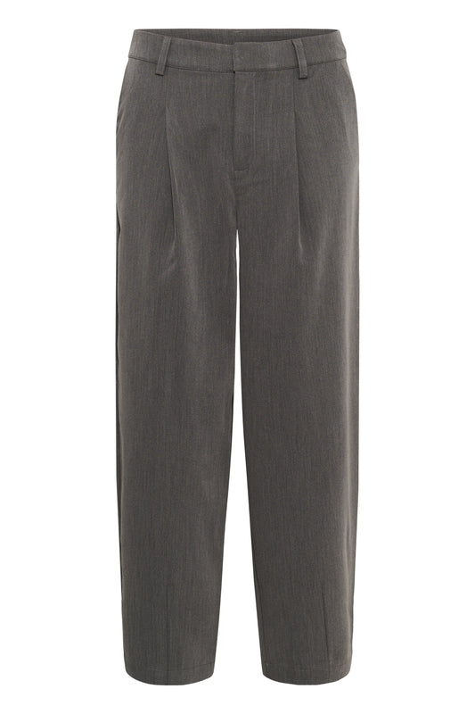 KA Sakura Cropped Pants - dark grey melange