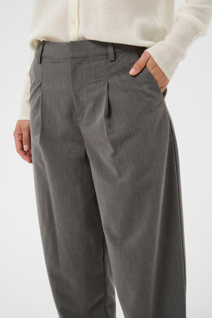 KA Sakura Cropped Pants - dark grey melange