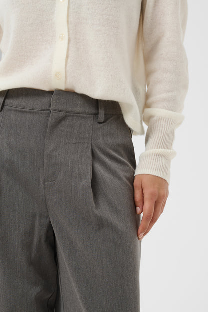 KA Sakura Cropped Pants - dark grey melange