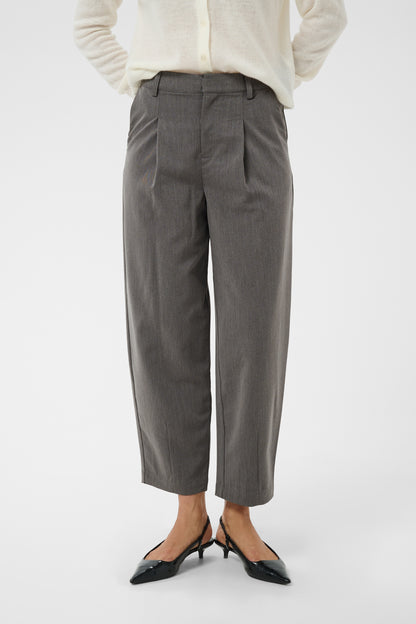 KA Sakura Cropped Pants - dark grey melange