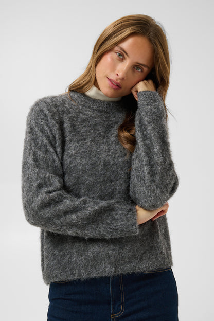 KA Jordan Pullover - Dark Grey Melange