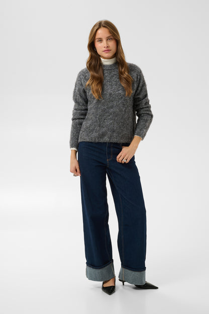 KA Jordan Pullover - Dark Grey Melange