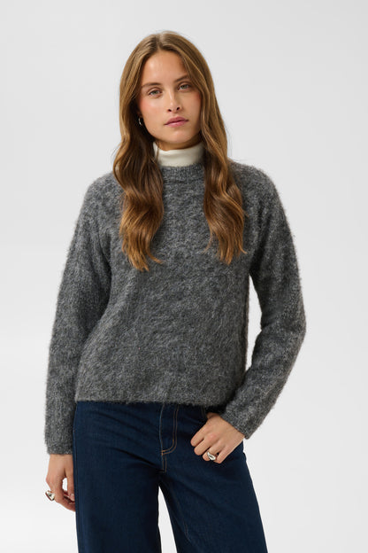 KA Jordan Pullover - Dark Grey Melange