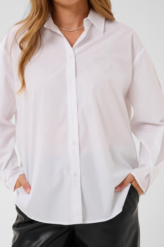 KA Mathilde Shirt - chalk hvid