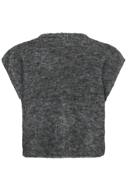 KA Jordan Knit Vest - dark grey melange