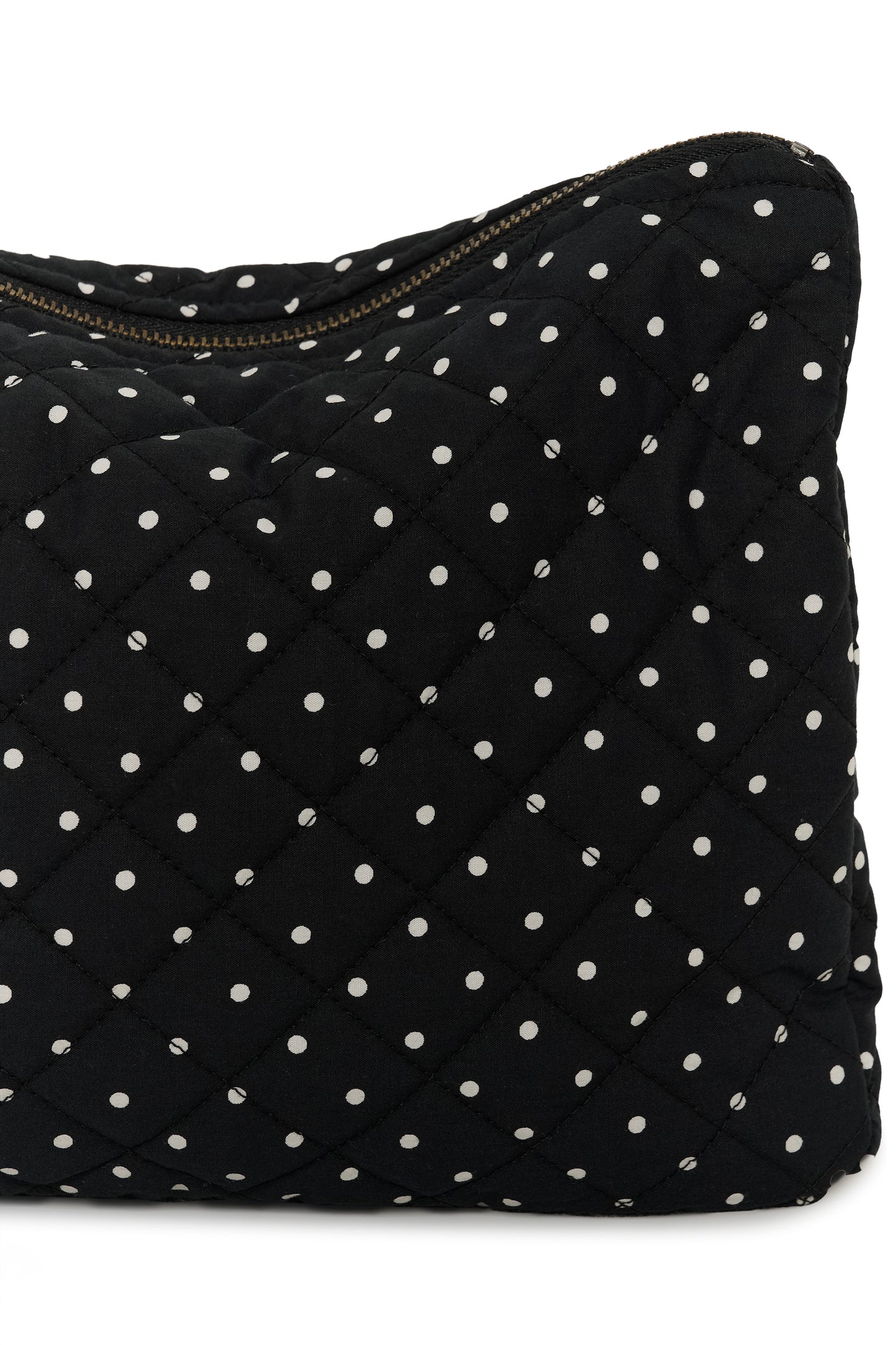 KA Sille Quilted purse - sort m/hvide dots