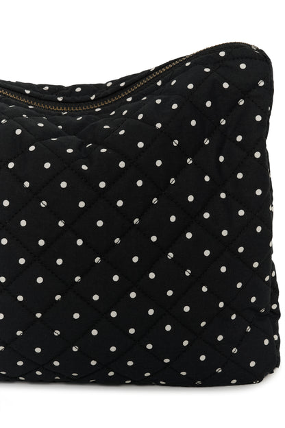 KA Sille Quilted purse - sort m/hvide dots