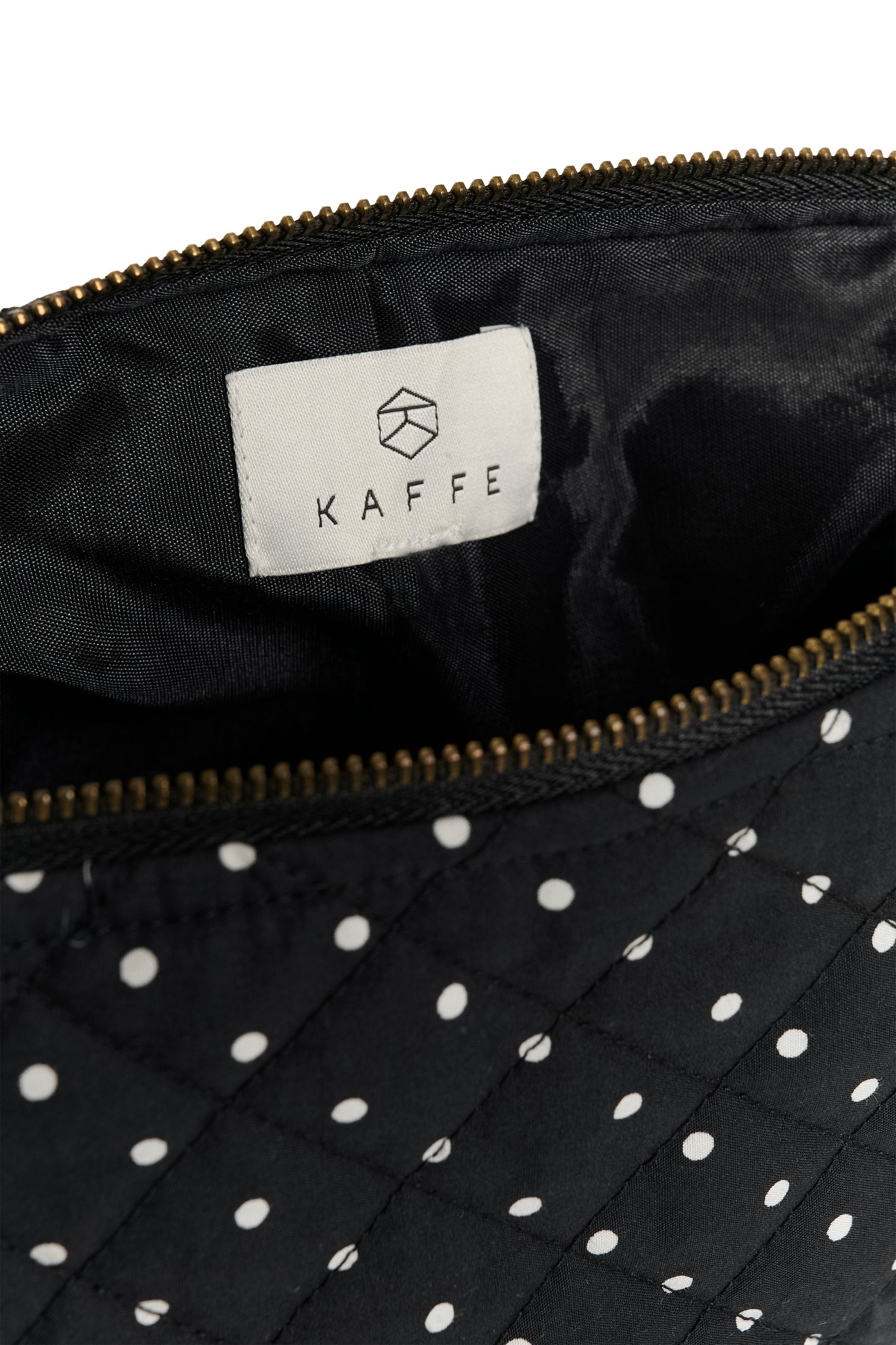 KA Sille Quilted purse - sort m/hvide dots
