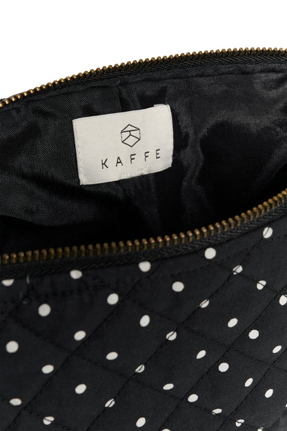KA Sille Quilted purse - sort m/hvide dots
