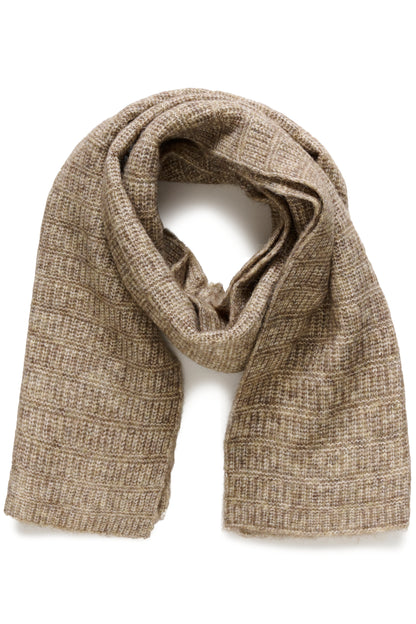KA Kikki Knitted Scarf - Dessert Taupe Melange