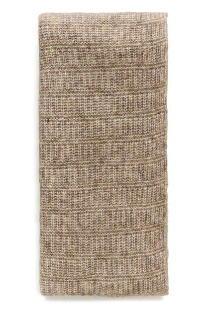 KA Kikki Knitted Scarf - Dessert Taupe Melange