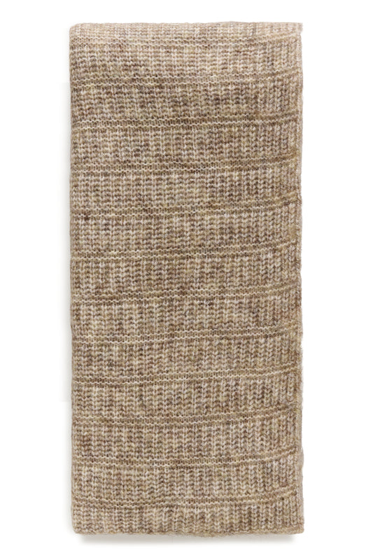 KA Kikki Knitted Scarf - Dessert Taupe Melange