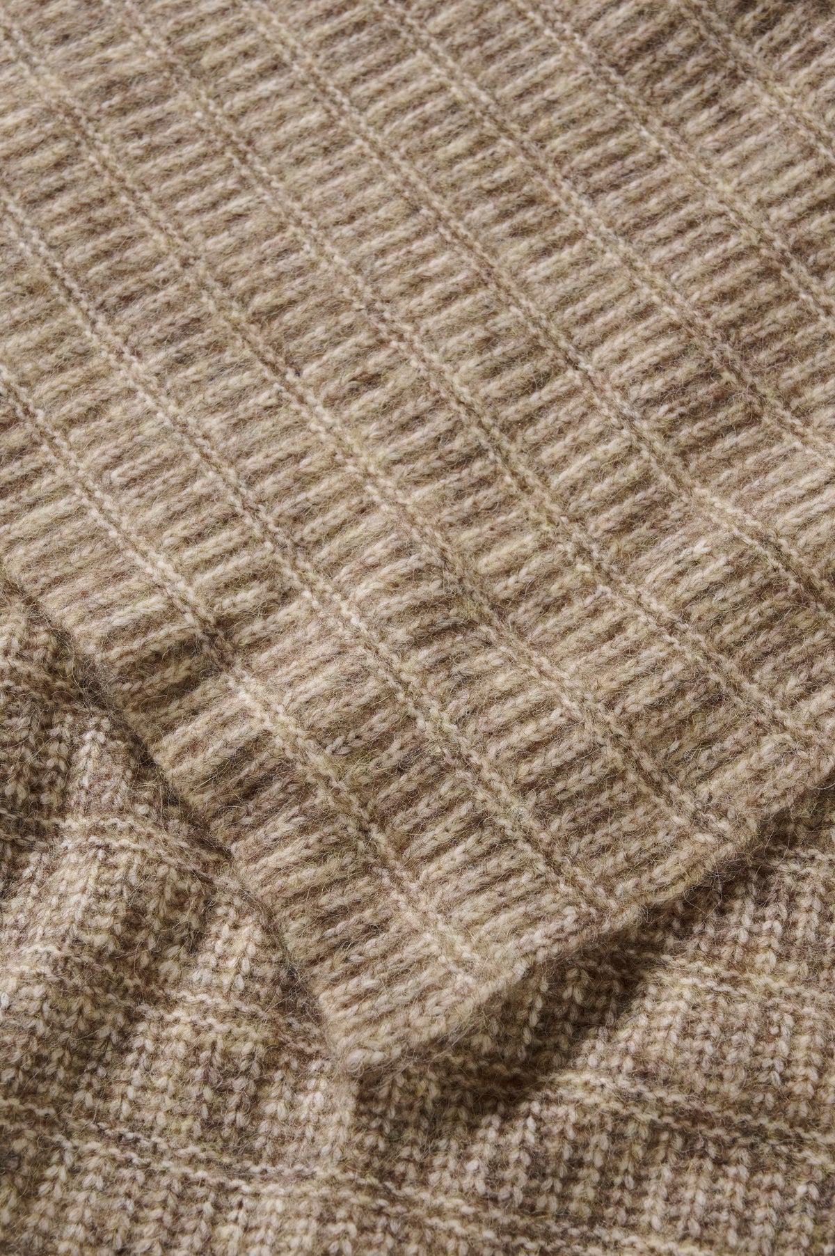 KA Kikki Knitted Scarf - Dessert Taupe Melange