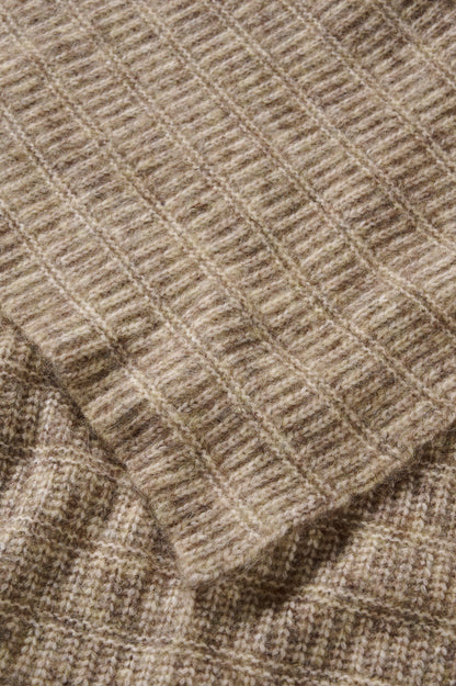 KA Kikki Knitted Scarf - Dessert Taupe Melange