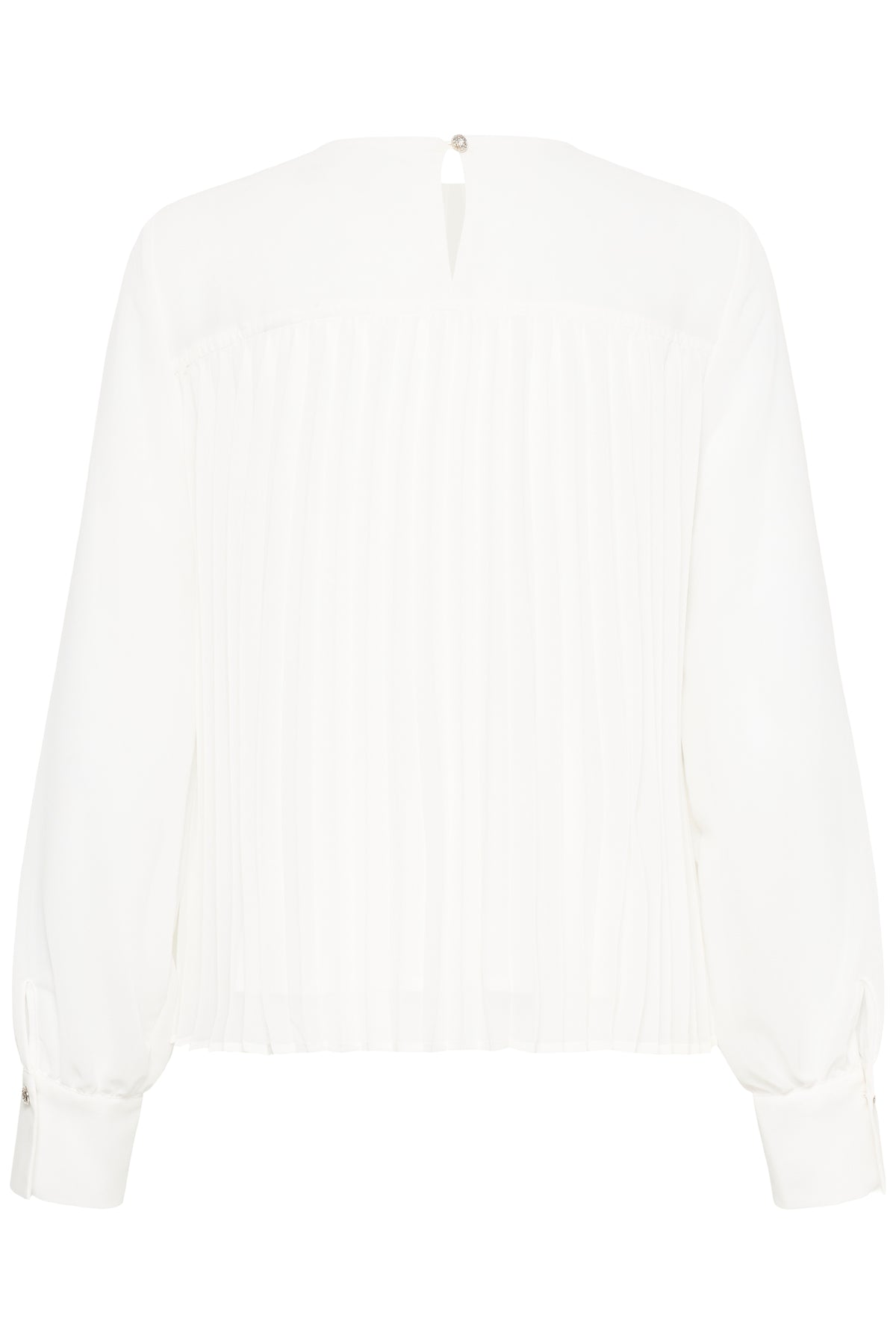 VL VIREFLECT EMBO O-NECK SWEAT - BIRCH hvid