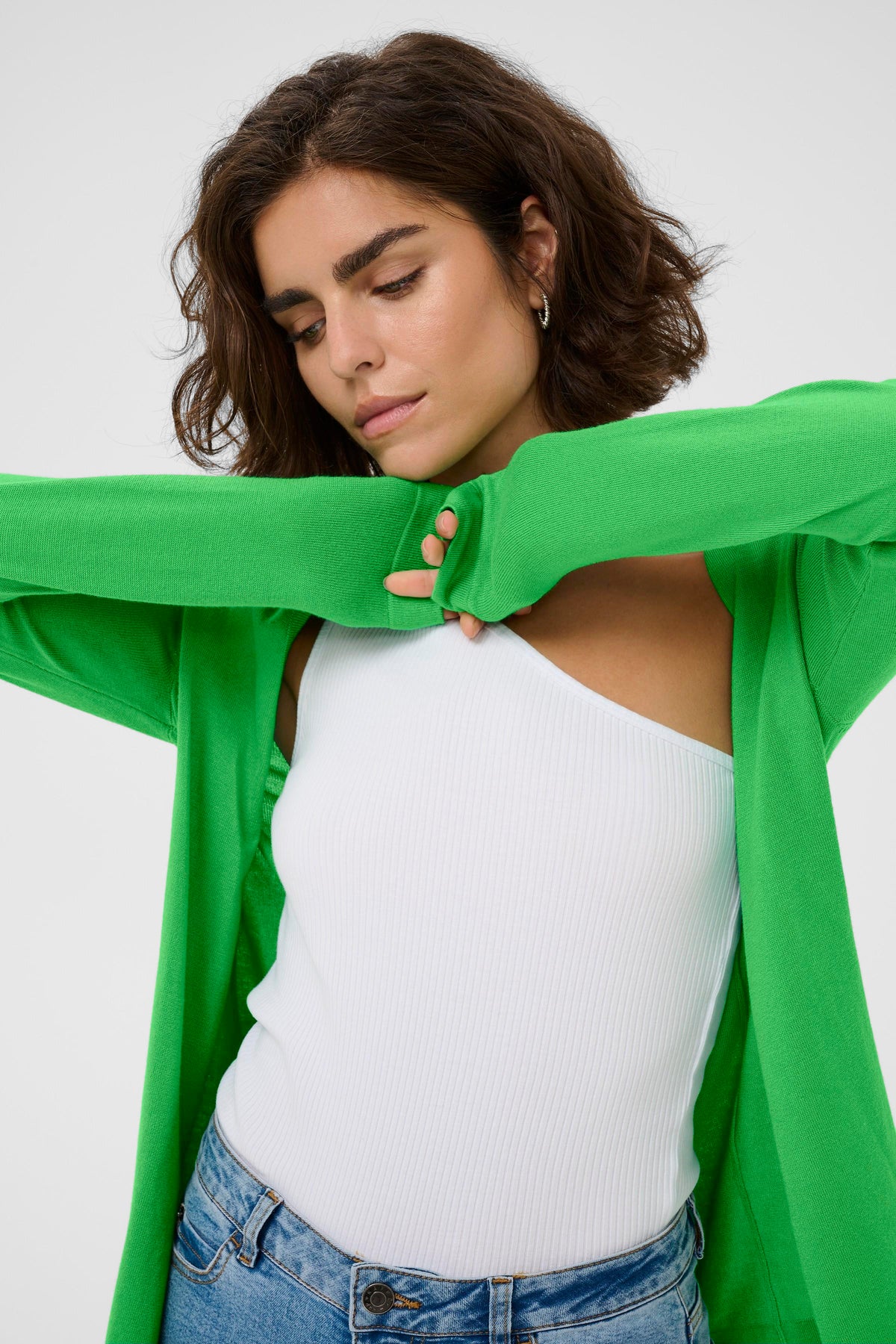 KA Fenia Astrid Cardigan - Bright Green
