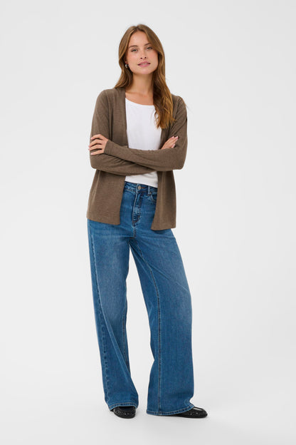 KA Fenia Astrid Cardigan - morel brun melange