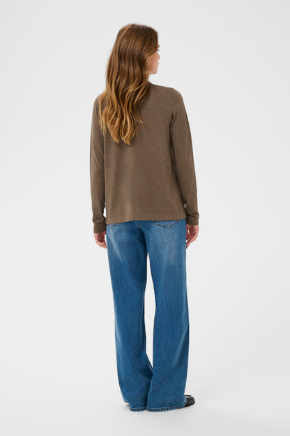 KA Fenia Astrid Cardigan - morel brun melange